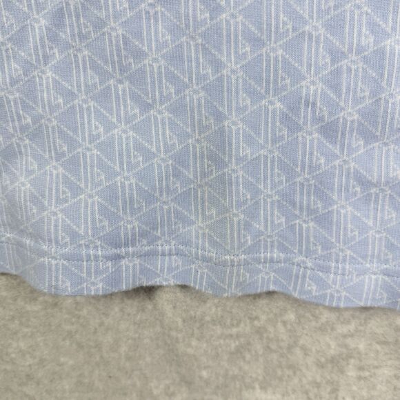 Lacoste Classic Polo Dress Women Sz 8 Blue Short Sleeve Slim Fit Mini Geometric - Picture 14 of 14